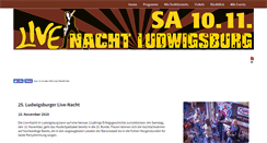 Desktop Screenshot of live-nacht-ludwigsburg.de